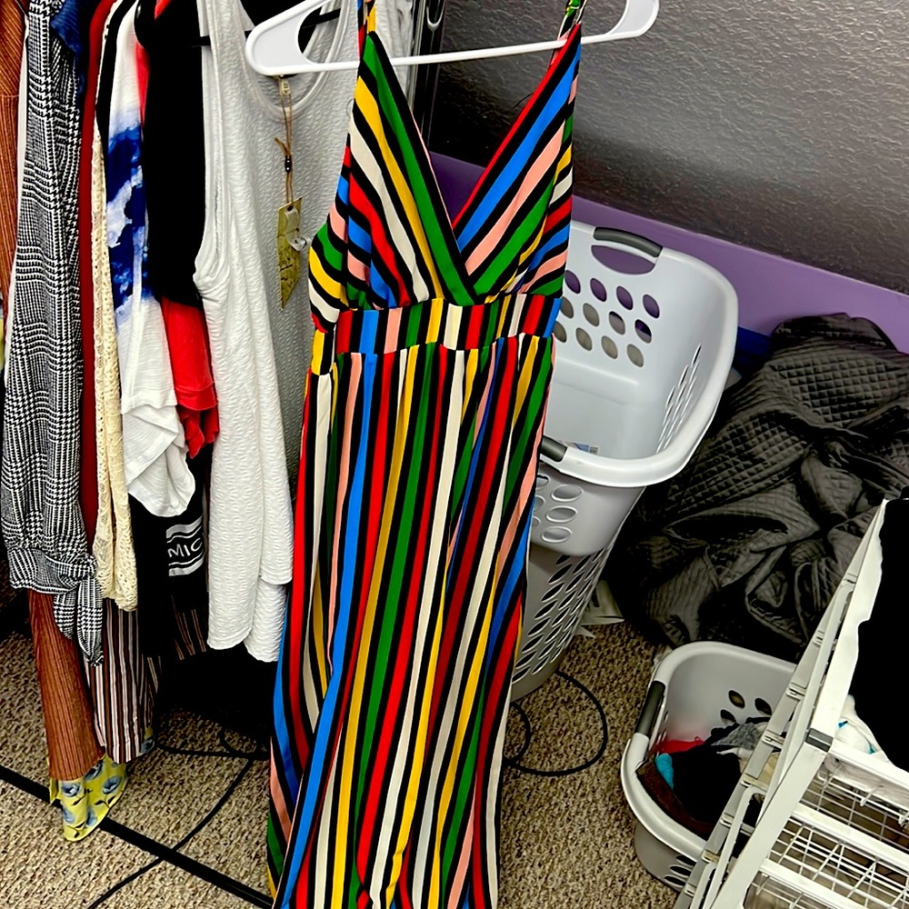 NWT striped maxi dress small